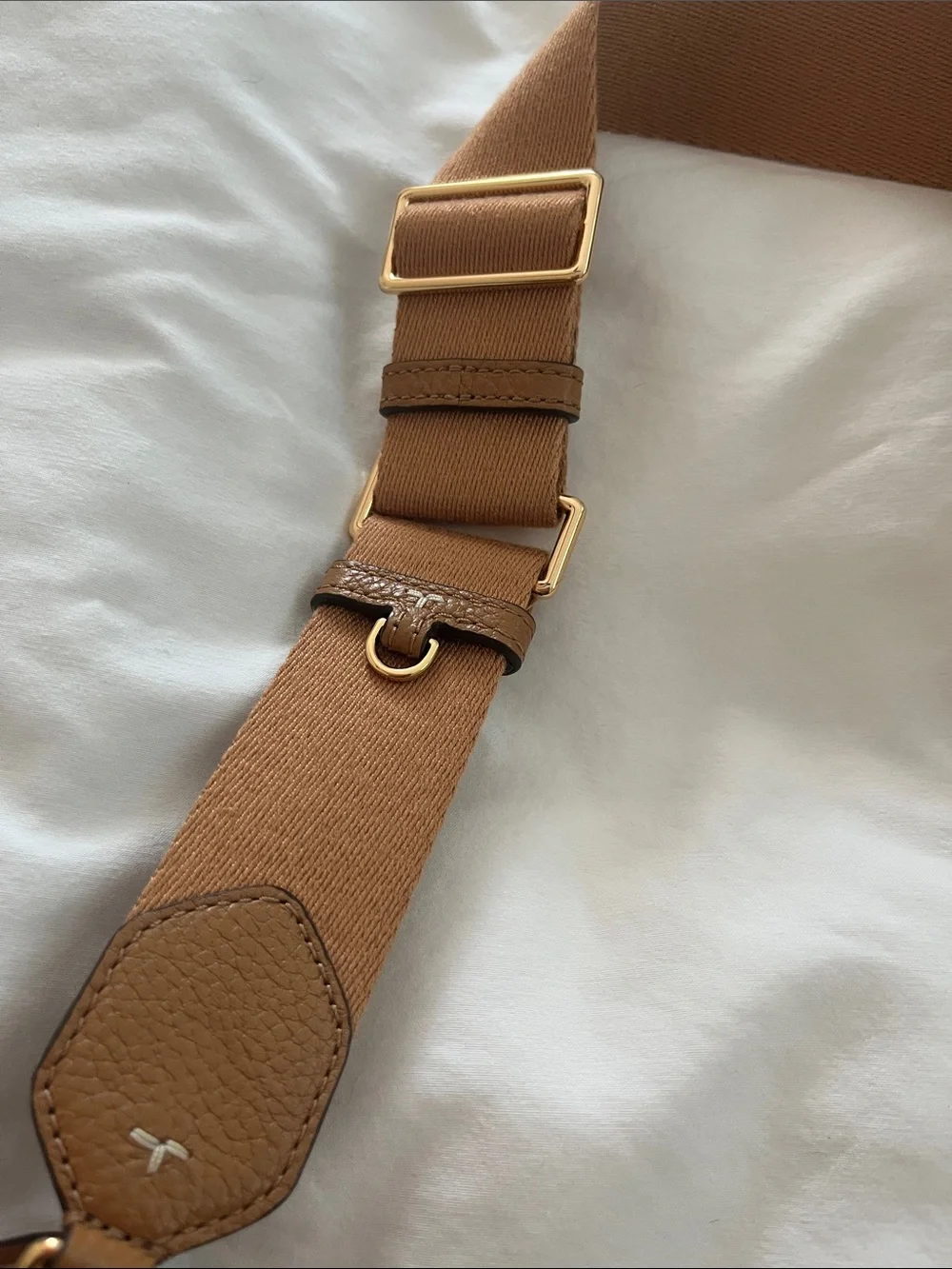 Tory Burch Classic Leather Crossbody Bag - Tan